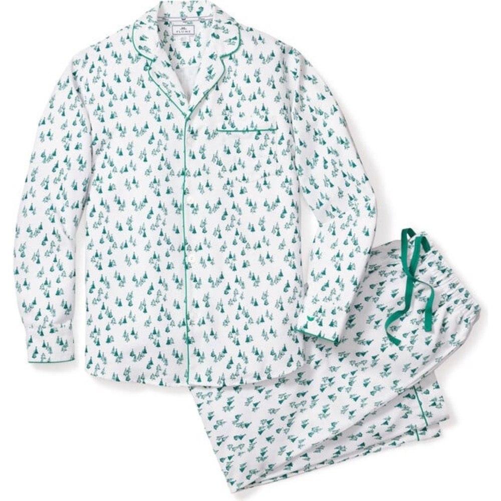 Petite Plume Flannel Tree Pajamas